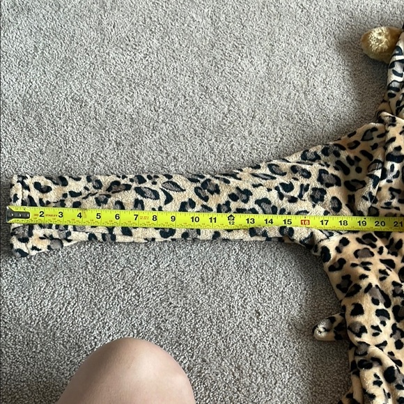 Tan and Black Leopard Print Pajama Robe - Picture 4 of 5